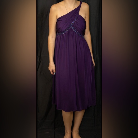 Purple short dress - Picture 1 of 3